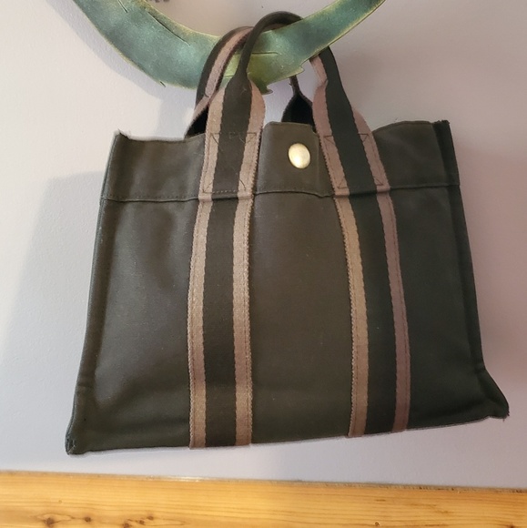 Hermes Handbags - 🦋 HERMES 🦋 FOURRE TOUT PM canvas tote herline